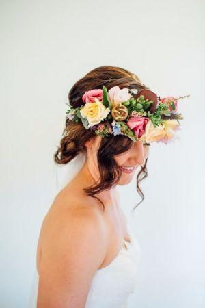 bridal floral crown hairstylist sunshine coast