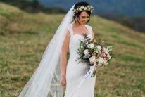 bridal hair floral crown