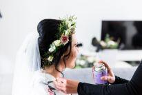 wedding hair floral crown